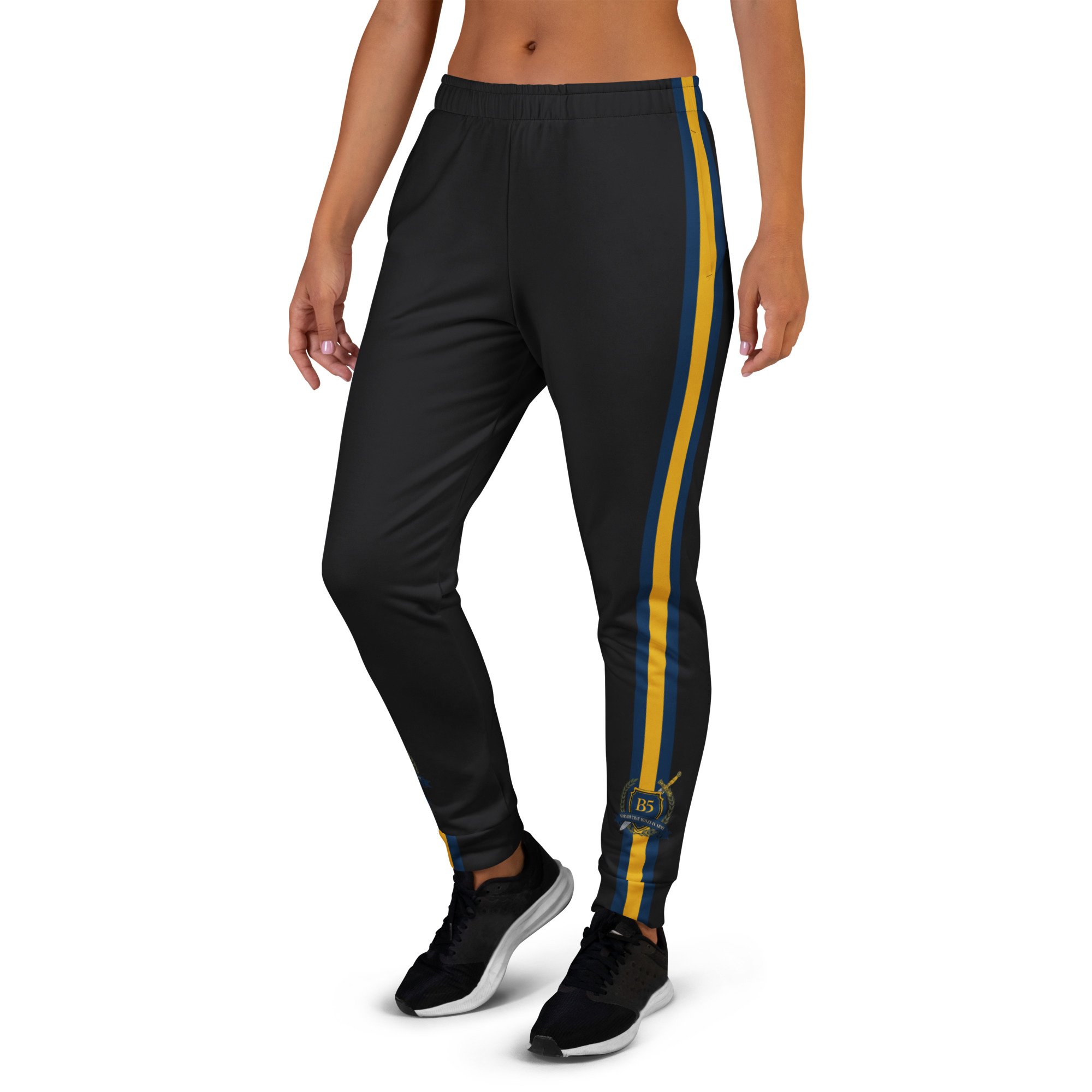 B5 "Logo" Side-Stripe Joggers For Women — Drop 001 - Image 7