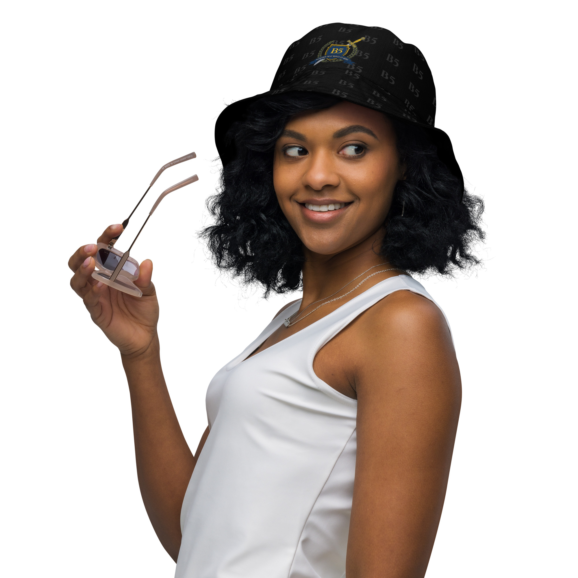 B5 "First Formation" Monogram Bucket Hat - Unisex - Drop 001 - Image 4
