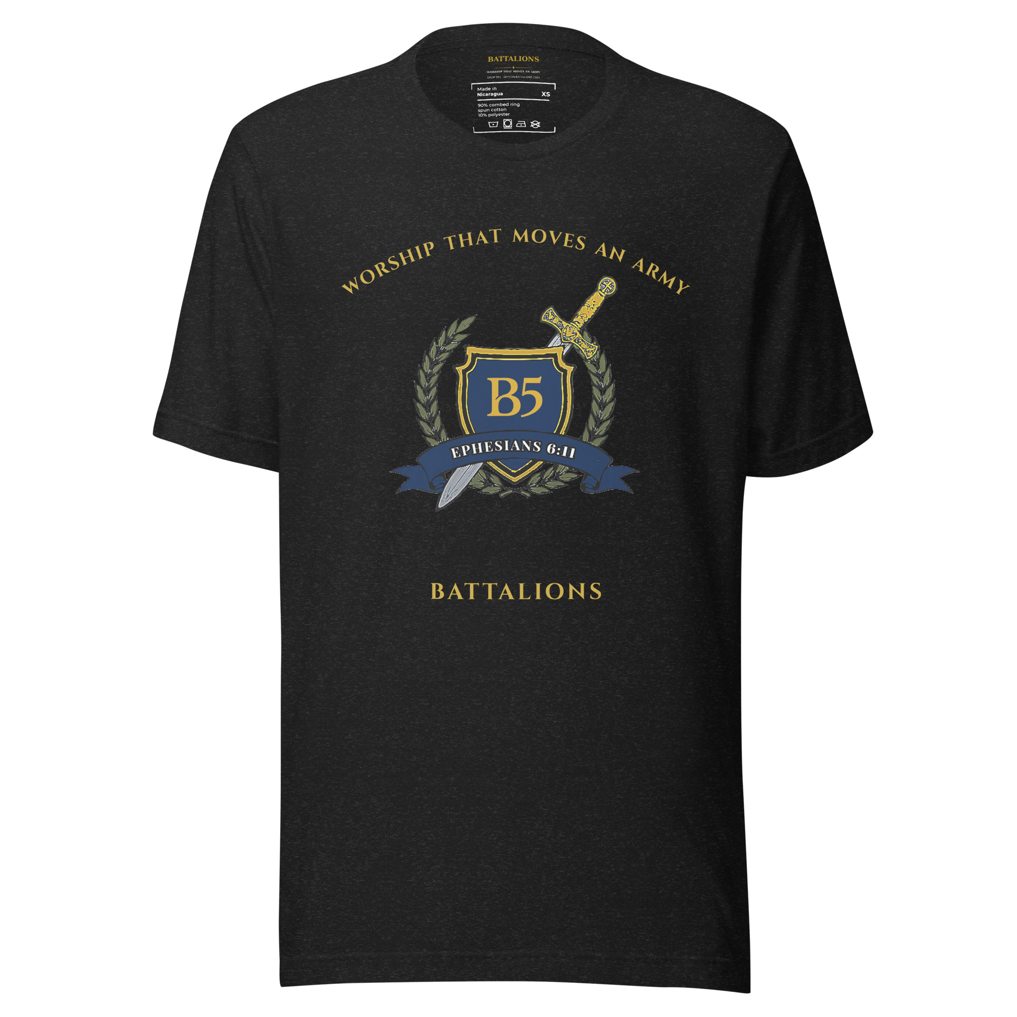 B5 Shield Bearer Tee | Worship That Moves An Army — Drop 001